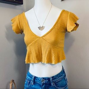 Cute Cotton Blend Crop Top